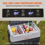 SucceBuy 35L/45L/55L Portable Foldable Handle Car Refrigerator with Wheel Compressor Freezer for Camping Picnics Car Home Traval