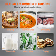 Bild in Galerie-Viewer laden, Amocart Electric Warming Tray 16.5"x 23.6"/11" Portable Tempered Glass Heating Tray with Temperature Control Perfect for Dinner
