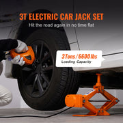 Charger l'image dans la visionneuse de galerie, Amocart 3T Electric Car Jack Scissor Jack with Electric Impact Wrench 12V Car Jack with Double Saddle for SUV Truck Tire Change
