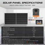 PowMr 3600W On/Off-Grid Solar Inverter 24V DC to 100/110/120V AC Built 120A MPPT Solar Charger Dual OutPut Power Support Lifepo4