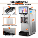 Amocart 8L / 2.1 Gal Slushy Margarita Machine Single Bowl Smoothie Frozen Drink Beverage Dispenser Slushie Maker for Restaurant