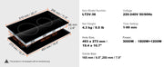 Charger l'image dans la visionneuse de galerie, Amocart 2/4/5 Burners Built-in Induction Stove Top 12/24/30in Ceramic Glass Electric Cooktop For Household Commercial  Cooking
