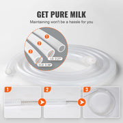 Bild in Galerie-Viewer laden, Amocart Goat Milking Machine Stainless Steel Bucket Electric Automatic Pulsation Cup Tubes Adjustable Suction for Cow and Sheep
