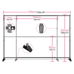 Background Stand Photo Frame Photography Crossbar Wedding Outdoor Bithday Decoration School Photographic Backdrop Party