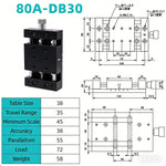 High Precision Manual Slide Table - 1D/2D X-Axis Linear Screw Displacement Stage for Experiments