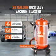 Charger l'image dans la visionneuse de galerie, Amocart 28 Gallon Vacuum Sand Blaster Dustless with Built-in 1200W Vacuum System for Dust Control Abrasive Recycle 60-110 PSI
