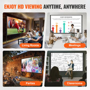 Bild in Galerie-Viewer laden, Amocart Projector Screen w/ Stand 150in 16:9 4K 1080 HD Portable Projection Screen for Home Office Garden Moive Theater Cinema
