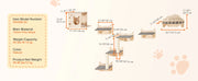 Charger l'image dans la visionneuse de galerie, Amocart Wall Mounted Cat Shelves Cat Wall Shelves and Perches with Jumping Boards Hammocks &amp; Cat Tree Furniture and Shelves

