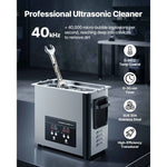 Amocart 6L 10L 15L 30L Ultrasonic Cleaner Stainless Steel Ultrasonic Cleaning Bath Machine for Watches Razors Jewelry Coins