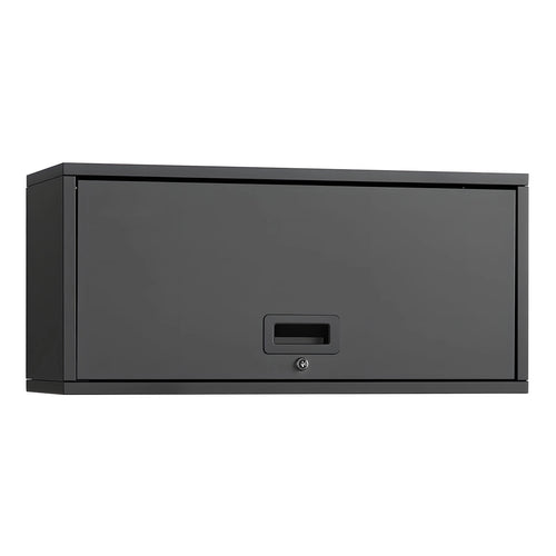 SucceBuy Metal Wall Cabinet 30x12x14in Floating Garage Tool Cabinet with Up-Flip Door 120 lbs per Shelf Fit for Garage Basement