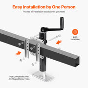 Charger l'image dans la visionneuse de galerie, Amocart 2000 lbs Trailer Jack Dynamic Heavy Duty Swivel Bolt-on 10" Lift Trailer Jack Stand with Handle for RV Boat Yacht
