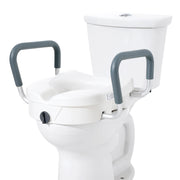 Charger l'image dans la visionneuse de galerie, Amocart Raised Toilet Seat 5" Height Raised 350 lbs Weight Capacity for Round &amp;Elongated Toilet Twist Lock Installation Elderly
