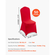Load image into Gallery viewer, SucceBuy 50 Pcs Purple Chair Covers Polyester Spandex Chair Cover Stretch Slipcovers for Wedding Party Flat-Front Chair Covers
