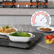 Bild in Galerie-Viewer laden, Amocart Electric Warming Tray 16.5"x 23.6"/11" Portable Tempered Glass Heating Tray with Temperature Control Perfect for Dinner
