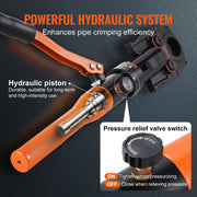 Bild in Galerie-Viewer laden, Amocart Copper Pipe Crimping Tool, Hydraulic Press Tool Copper Tube Fittings Pipe Crimpers for Narrow Spaces and Tee Fittings
