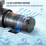 Amocart Swimming Pool Pump 1.5HP / 2.0HP Single Speed Pumps for Above Ground Pool with Strainer Filter Basket ETL Certification