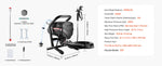 SucceBuy Stand Airless Paint Sprayer, 650W High Efficiency Airless Sprayer, 3000PSI Electric Paint Sprayer Machine Extension Rod