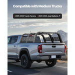 SucceBuy Overland Truck Bed Rack 49.2-67.9 in Width  Rack w/ Sidebar 900 lbs Static Capacity Duty Steel  w/Tacoma/Gladiator JT