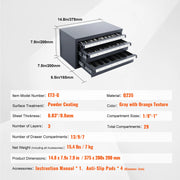 Bild in Galerie-Viewer laden, Amocart Steel Drill Dispenser Organizer Cabinet Storage Drill Bit Dispenser Cabinet Three-Drawer Drill Bit Organizer Cabinet
