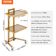 Load image into Gallery viewer, for Lab Clinic Hospital Salon SucceBuy 2/3/4/5 Tiers Lab Carts Lab Utility Cart Mobile Medical W/ ABS Material Rolling Cart
