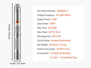 Bild in Galerie-Viewer laden, Amocart Deep Well Submersible Pump 1HP / 1.5HP / 2HP Output Power 230V/115V 31.7 GPM Flow for Industrial Irrigation &amp; Home Use
