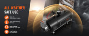 Bild in Galerie-Viewer laden, SucceBuy 12V Air Compressor with Tank 0.8 Gal Train Horn Air Compressor 120 psi Working Pressure Onboard Air Compressor System
