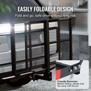 Charger l'image dans la visionneuse de galerie, Amocart Hitch Mount Carrier 500LBS Mobility Scooter Carrier with Folding Ramp Iron Trailer Hitch Rack Basket Straps
