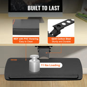 Bild in Galerie-Viewer laden, Amocart Keyboard Tray under Desk Adjustable Height &amp; Angle Keyboard Tray Slide out &amp; Holder for Typing in Home and Office Work
