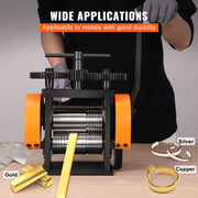 Load image into Gallery viewer, Amocart 45/57/75/76 mm Jewelry Rolling Mill Machine 3in1 Multi-function Rolling Mill for Metal Jewelry Making Sheet Square Wire
