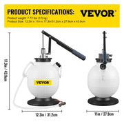 Charger l'image dans la visionneuse de galerie, Amocart 7.5L Transmission Fluid Pump ATF Fluid Transfer Filler with Control Valve &amp; 15 Common Adapters Kit for Oil Replacement
