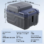 Amocart 8L to 75L Car Refrigerator Fridge Portable Icebox Single&Dual Zone w/Blue Tooth Temp Adjustable for Outdoor Camping RV