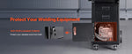 SucceBuy Welding Cart 2 Drawers Welder Cart Heavy Duty Welding Workbench Table with 360° Swivel Wheels Safety Chains Mig Welder