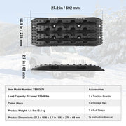 Bild in Galerie-Viewer laden, Amocart 10 TON Traction Boards with PP Material Recovery Boards for Off-road Vehicle Car Pickup SUV RV Pair Tire Traction Mats
