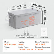 Bild in Galerie-Viewer laden, Amocart 12V 40/100/200 AH Deep Cycle Battery AGM Marine Rechargeable High Self-Discharge Rate 400A/800A/1400A Discharge Current
