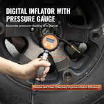 SucceBuy 12V Heavy Duty Air Compressor with Portable Tire Inflator Offroad Air Compressor Digital Pressure Gauge Tire Inflator