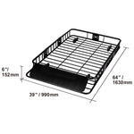SucceBuy Roof Rack Cargo Basket 46"x36"x4.5"/51"x36"x5" Rooftop Cargo Carrier Heavy-Duty 200 LBS Capacity for SUV Truck Vehicle