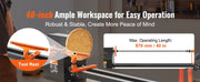 Charger l'image dans la visionneuse de galerie, Amocart Benchtop Wood Lathe 10in x 18in / 14in x 40in US-120V Power Wood Turning Lathe Machine Variable Speeds for Woodworking
