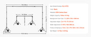 Load image into Gallery viewer, Amocart Backdrop Stand Adjustable Photo Backdrop Kit Heavy Duty Projector Screen Stand for Wedding Photo Video Studio Party
