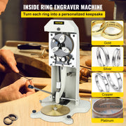 Load image into Gallery viewer, Amocart Inside Ring Engraver Stamper w/Two Face Standard Letter Block Dial Plotter Gold Silver Jewelry Making Engraving Machine
