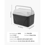 Amocart Portable Cooler 8.5QT Hard Cooler with Ice Retention and Heavy-Duty Handles Suitable for Family Picnics and Short Trips