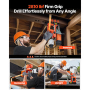 Bild in Galerie-Viewer laden, Amocart Magnetic Drill Press Portable Mag Drill Press Adjustable Speed for Metal Surface Industrial and Home Improvement Orange
