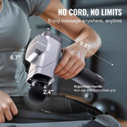 Charger l'image dans la visionneuse de galerie, Amocart Massage Gun Deep Tissue Percussion Muscle Massager for Athletes w/ 8 Speed Levels 6 Massage Heads 16V 2500mAh Batteries

