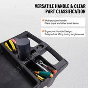 Load image into Gallery viewer, with 360°Swivel Wheels Ergonomic Storage Handle for Warehouse/Garage/Cleaning Amocart 2/3 Shelf Utility Service Cart Heavy Duty
