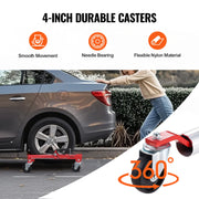 Charger l'image dans la visionneuse de galerie, Amocart Wheel Dolly Heavy Duty Vehicle Positioning Ratchet Tire Jack Max Capacity 1500 Lbs Car Dolly for Car Auto Repair Moving
