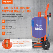 Load image into Gallery viewer, Amocart 5/10/20 Gallon Sand Blaster 60-110 PSI Portable Air Sandblaster Kit w/ Oil-Water Separator for Paint Stain Rust Removal
