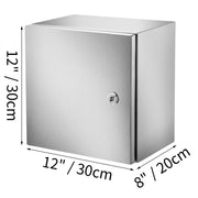 Bild in Galerie-Viewer laden, Amocart NEMA Stainless Steel Enclosure 300x300x200 mm IP66 Waterproof &amp; Dustproof Electrical Junction Box with Mounting Plate
