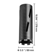 Charger l'image dans la visionneuse de galerie, Amocart Core Drill Bit Internal Thread Diamond Dry Coring Bit w 3 Adapters Pilot Drill and Hex Wrench for Concrete Red Bricks
