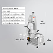 Bild in Galerie-Viewer laden, Amocart Commercial Electric Meat Bandsaw 650W 1800W Stainless Steel Countertop Bone Sawing Machine Frozen Fish Cutter for Pork
