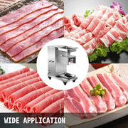 Charger l'image dans la visionneuse de galerie, Amocart 500Kg/H Electric Meat Slicer 750W Commercial Meat Cutter 3mm Stainless Steel Blades Food Cutting Slicing Machine
