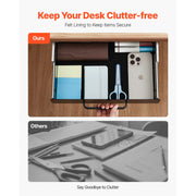 Load image into Gallery viewer, Amocart 13in/22in Under Desk Drawer Slide Out Desktop Storage Box Mounted Pullout Undertable Drawer Organizer for Office Home
